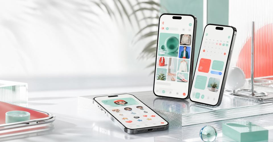 念念簿与魔力麻吉系列 App 的手机界面展示